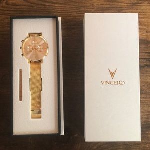 Brand New still in box Vincero Klein Mesh Gold